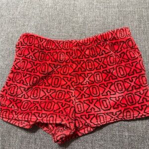 SO Red Patterned High Waist Women's Shorts